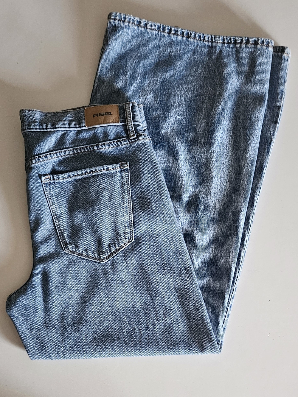 RSQ Mid Rise Wide Leg Denim Jeans